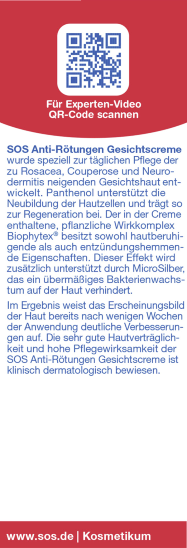 Bild 3 von SOS Anti-Rötungen Gesichtscreme