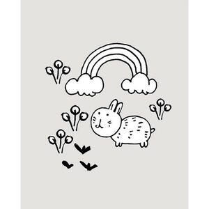 Komar Wandbild Scribble Bunny