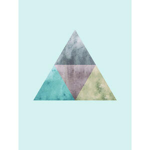 Komar Wandbild Triangles Top Blue Abstrakt B/L: ca. 30x40 cm