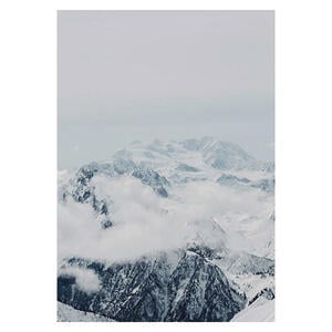 Komar Wandbild Mountains Clouds Berge B/L: ca. 50x70 cm