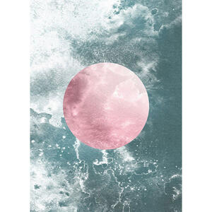 Komar Wandbild Solum Aqua Abstrakt B/L: ca. 50x70 cm