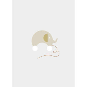 Komar Wandbild Baby Happy Elefant B/L: ca. 50x70 cm