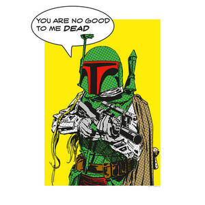 Komar Wandbild Star Wars Classic Comic Quote Boba_ Star Wars B/L: ca. 30x40 cm