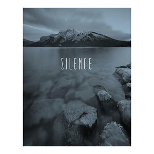 Komar Wandbild Word Lake Silence Steel Natur B/L: ca. 40x50 cm