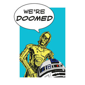 Komar Wandbild Star Wars Classic Comic Quote Droid Star Wars B/L: ca. 50x70 cm