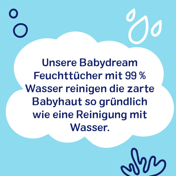 Bild 4 von Babydream Feuchttücher mit 99% Wasser Spar-Pack