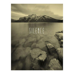 Komar Wandbild Word Lake Silence Sand Natur B/L: ca. 40x50 cm