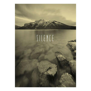 Komar Wandbild Word Lake Silence Sand Natur B/L: ca. 30x40 cm