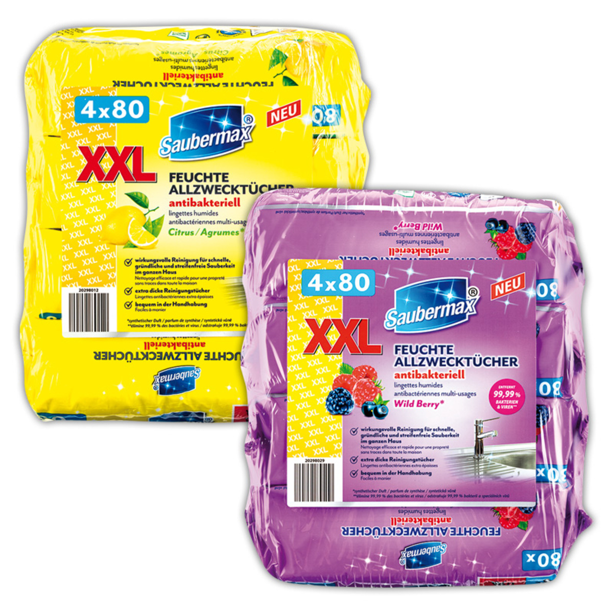 Bild 1 von Saubermax Feuchte Allzwecktücher XXL