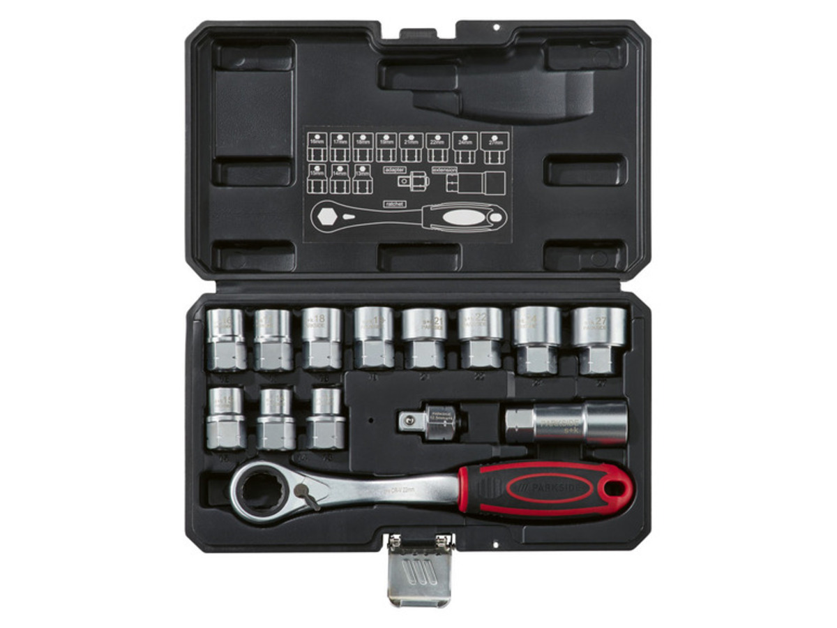 Bild 2 von PARKSIDE Durchgang Steckschlüsselsatz, 1/2 Zoll, 14-teilig