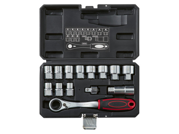 Bild 2 von PARKSIDE Durchgang Steckschlüsselsatz, 1/2 Zoll, 14-teilig