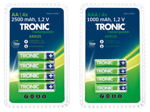 TRONIC Akkus »Ready 2 Use«, 4 Stück