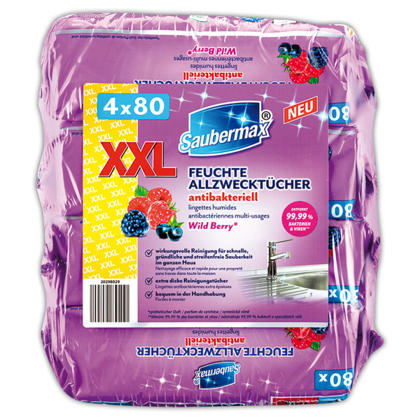 Bild 3 von Saubermax Feuchte Allzwecktücher XXL