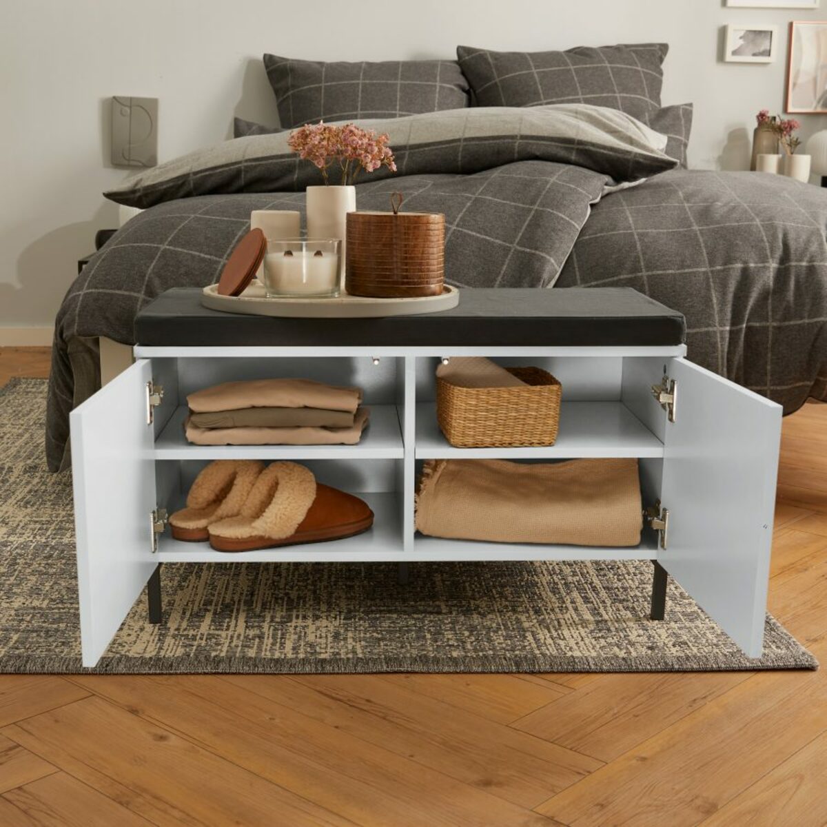 HOME CREATION Sitzbank mit Stauraum von ALDI Nord ansehen!
