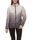 Bild 1 von ANNA LARSSEN Stepp-Jacke schicke Damen Stehkragen-Jacke mit Farbverlauf Grau