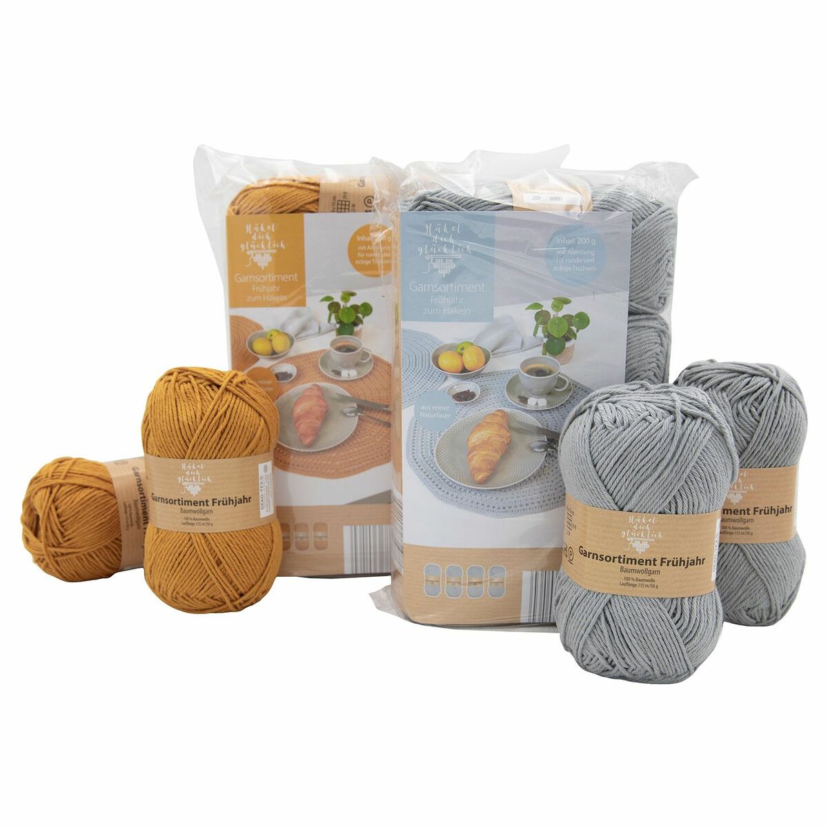 Bild 3 von STRICK’ DICH GLÜCKLICH/HÄKEL’ DICH GLÜCKLICH Garn in Frühlingsfarben, 4er-Set