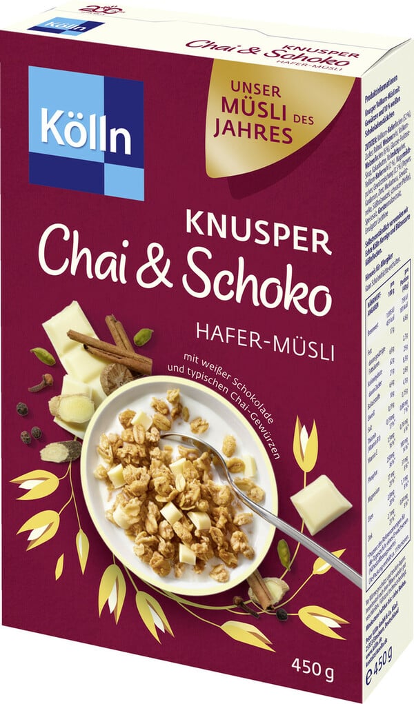 Bild 1 von Kölln Knusper Chai & Schoko Hafer-Müsli 450G
