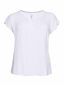 Sheego T-Shirt »Shirt« mit Alloverdruck und gelegten Falten