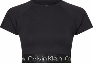 Calvin Klein Performance Kurzarmshirt »WO - SS Cropped T-Shirt« mit Calvin Klein Schriftzug-Elastiktape am Saum