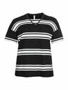 Bild 1 von Sheego T-Shirt »Ringelshirt« in Oversized-Form, im Leinenmix