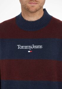 Tommy Jeans Strickpullover »TJM RLXD SERIF STRIPE SWEATER«