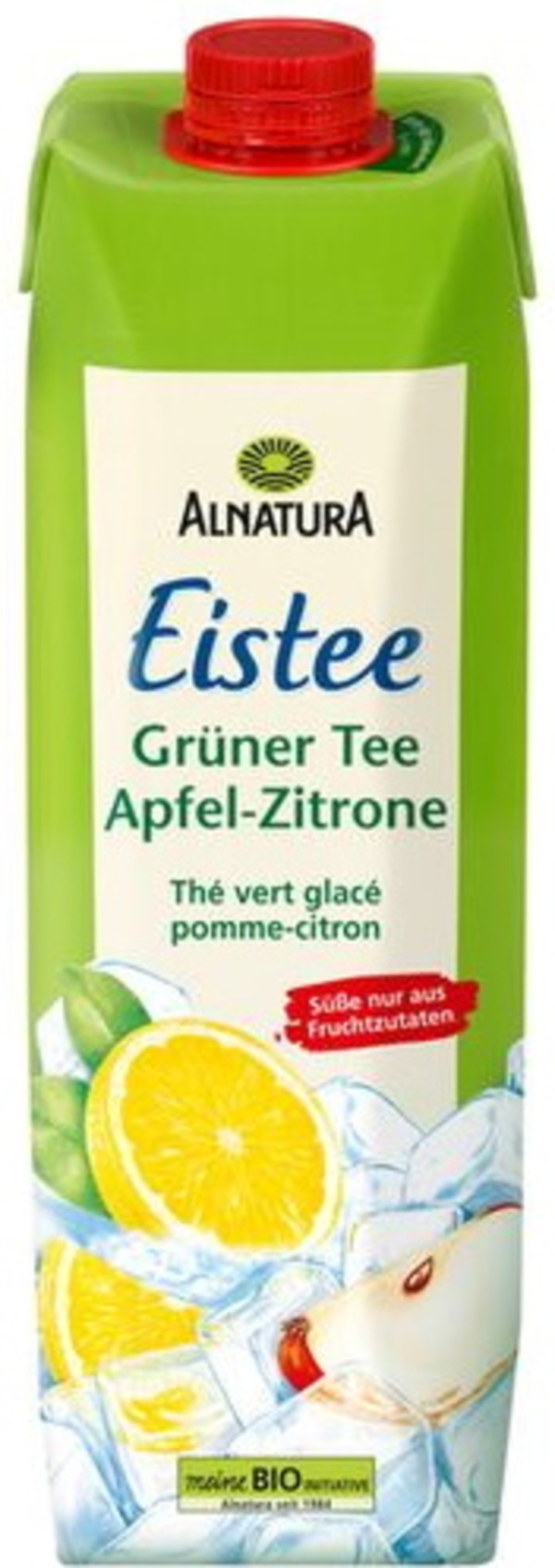 Bild 1 von Alnatura Bio Eistee Grüner Tee Apfel-Zitrone 1L