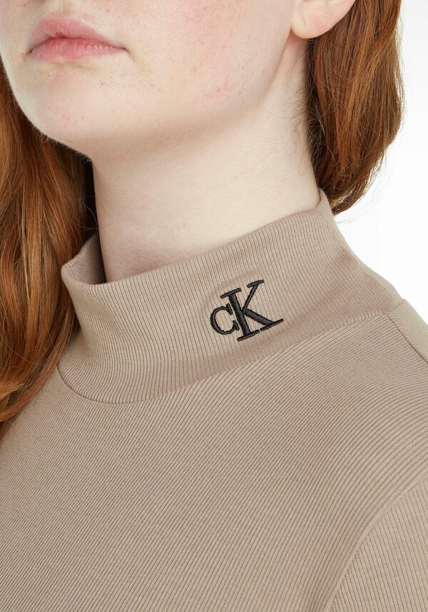 Bild 1 von Calvin Klein Jeans Plus Langarmshirt »PLUS RIB MOCK NECK« in Rippoptik