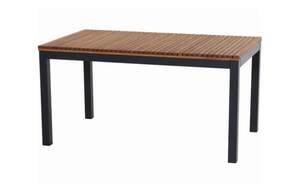 MCA furniture - Gartentisch Bozen, Robinienholz natur, Gestell aus Aluminium, Länge ca. 160 cm