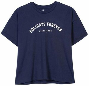 Herrlicher T-Shirt »STINA JERSEY PEACHED« mit Logo-Front-Print