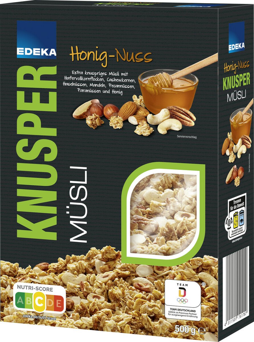 EDEKA Knusper Müsli Honig-Nuss 500G von Edeka24 ansehen!