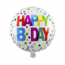 Bild 1 von Folienballon Happy Birthday Punkte