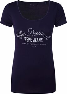 Pepe Jeans Kurzarmshirt »CAMERON« mit großem Markenschriftzug im Vintage-Stil