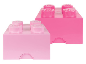 LEGO Aufbewahrungsbox mit 4 Noppen, stapelbar, 2er Set