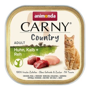 Animonda Carny Country 32 x 100g Huhn Kalb Reh