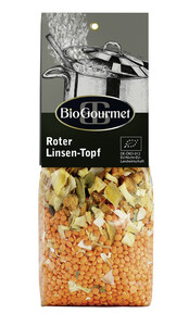 Bio Gourmet Roter Linsen-Topf 250G