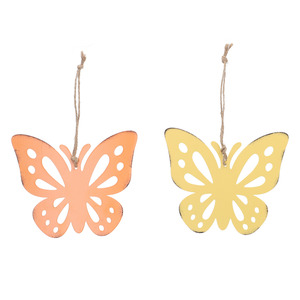 KODi Season Dekohänger Schmetterling Metall 13 cm verschiedene Farben