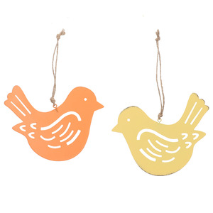 KODi Season Dekohänger Vogel Metall 12 cm verschiedene Farben