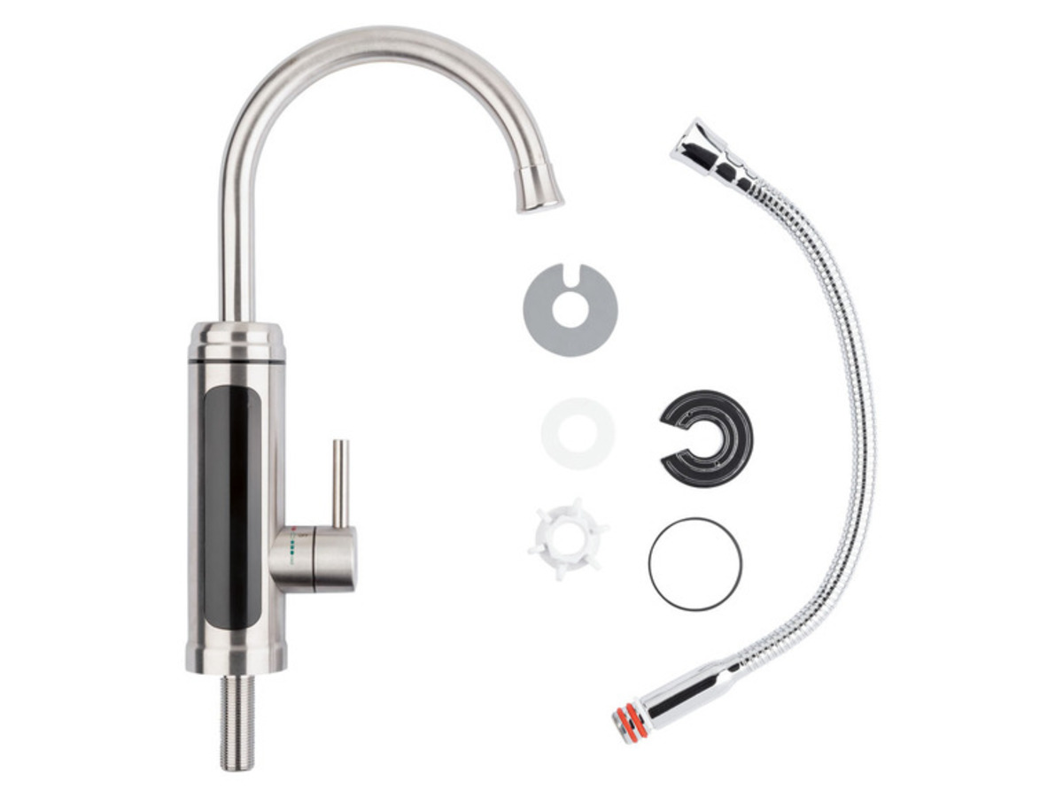 Bild 4 von EASYmaxx Elektrische Edelstahl-Armatur, mit integriertem Durchlauferhitzer