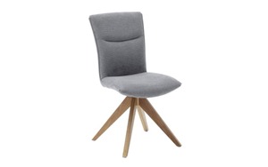 MCA furniture - 4-Fuß Stuhl Odense in grau, 180° drehbar mit Nivellierung