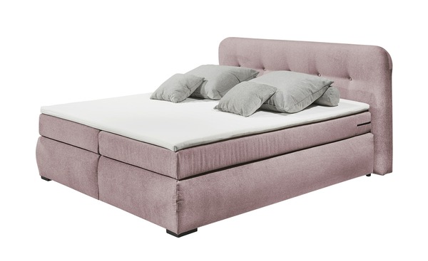 Bild 1 von Boxspringbett rosa/pink Maße (cm): B: 200 H: 104 Schlafzimmermöbel