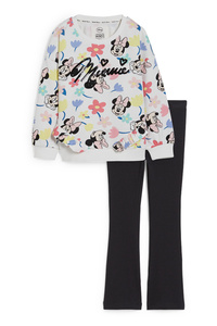 C&A Minnie Maus-Set-Sweatshirt und Leggings-2 teilig, Weiß, Größe: 110