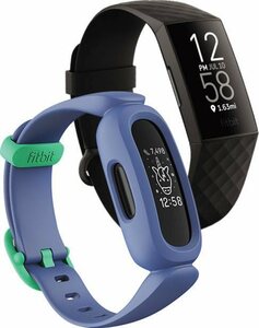 fitbit Ace 3 Smartwatch (1,47 cm/3,73 Zoll, FitbitOS5) Set, Charge 4 (3,92 cm/1,54 Zoll)