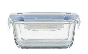 KHG Aufbewahrungsdose, 550 ml Deckel aus Polypropylen (BPA frei), Glas Küchenzubehör & Helfer