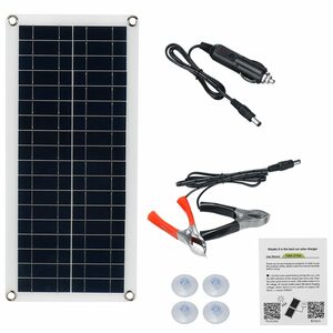 iMars Solaranlage »F66479«, 30W Tragbares Solarpanel Solarmodul Sonnenkollektor Erhaltungsladegerät Für Handy MP3 Auto Van Boot Caravan Camper Camping Außen 12V