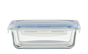 KHG Aufbewahrungsdose, 850 ml Deckel aus Polypropylen (BPA frei), Glas Küchenzubehör & Helfer