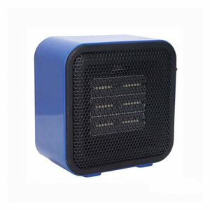 BEARSU Heizlüfter 600W Mini Home Heater, Blaue Tragbare Heizung Keramische Elektroheizung für Büro / Zuhause