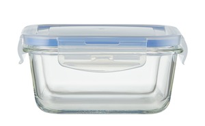 KHG Aufbewahrungsdose, 700 ml Deckel aus Polypropylen (BPA frei), Glas Küchenzubehör & Helfer