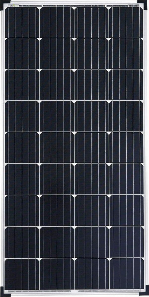 Bild 1 von offgridtec Solarmodul »150W MONO 12V Solarpanel«, 150 W, Monokristallin, extrem wiederstandsfähiges ESG-Glas