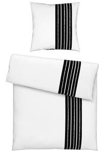 Bettwäsche Stripes in Weiß ca. 135x200cm