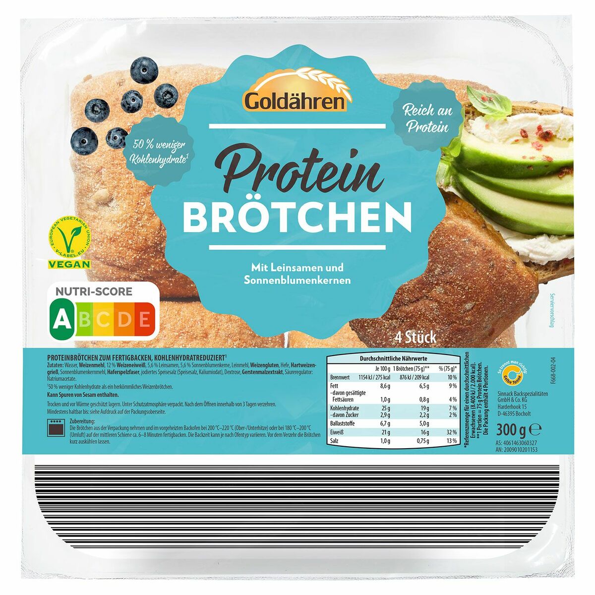 Bild 1 von GOLDÄHREN Protein-Brötchen 300 g